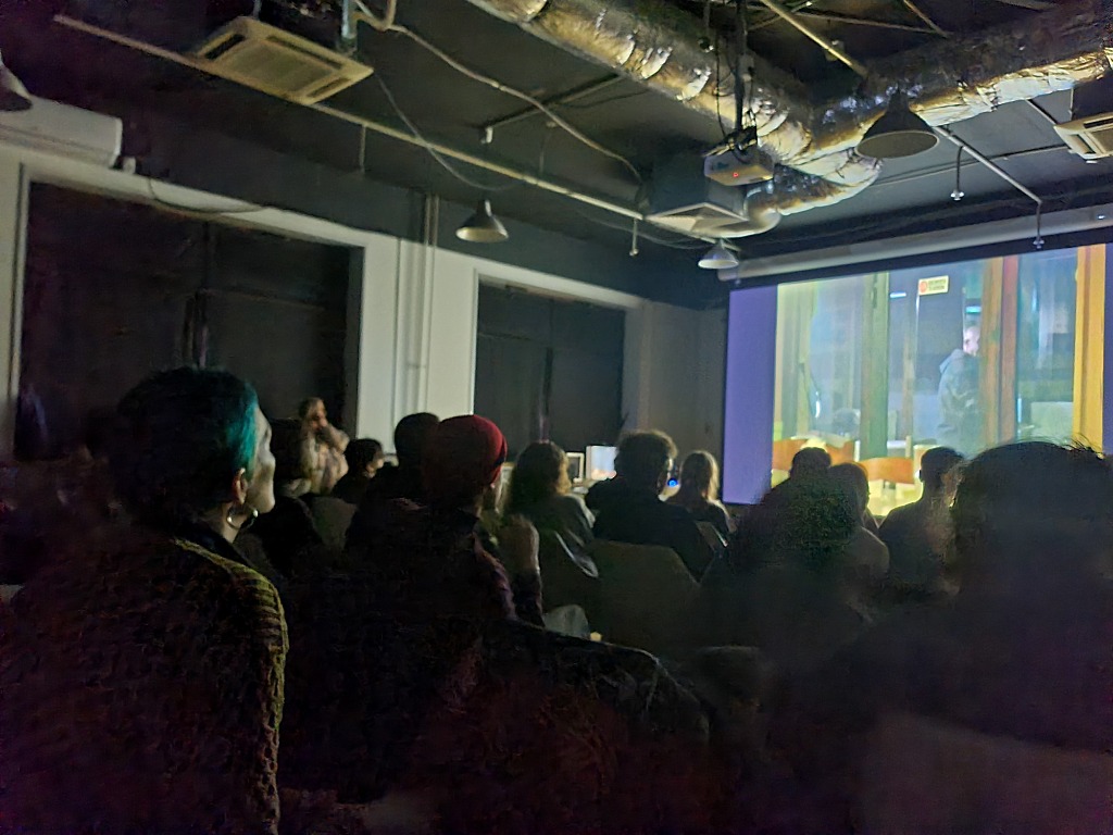 Film screening at festival